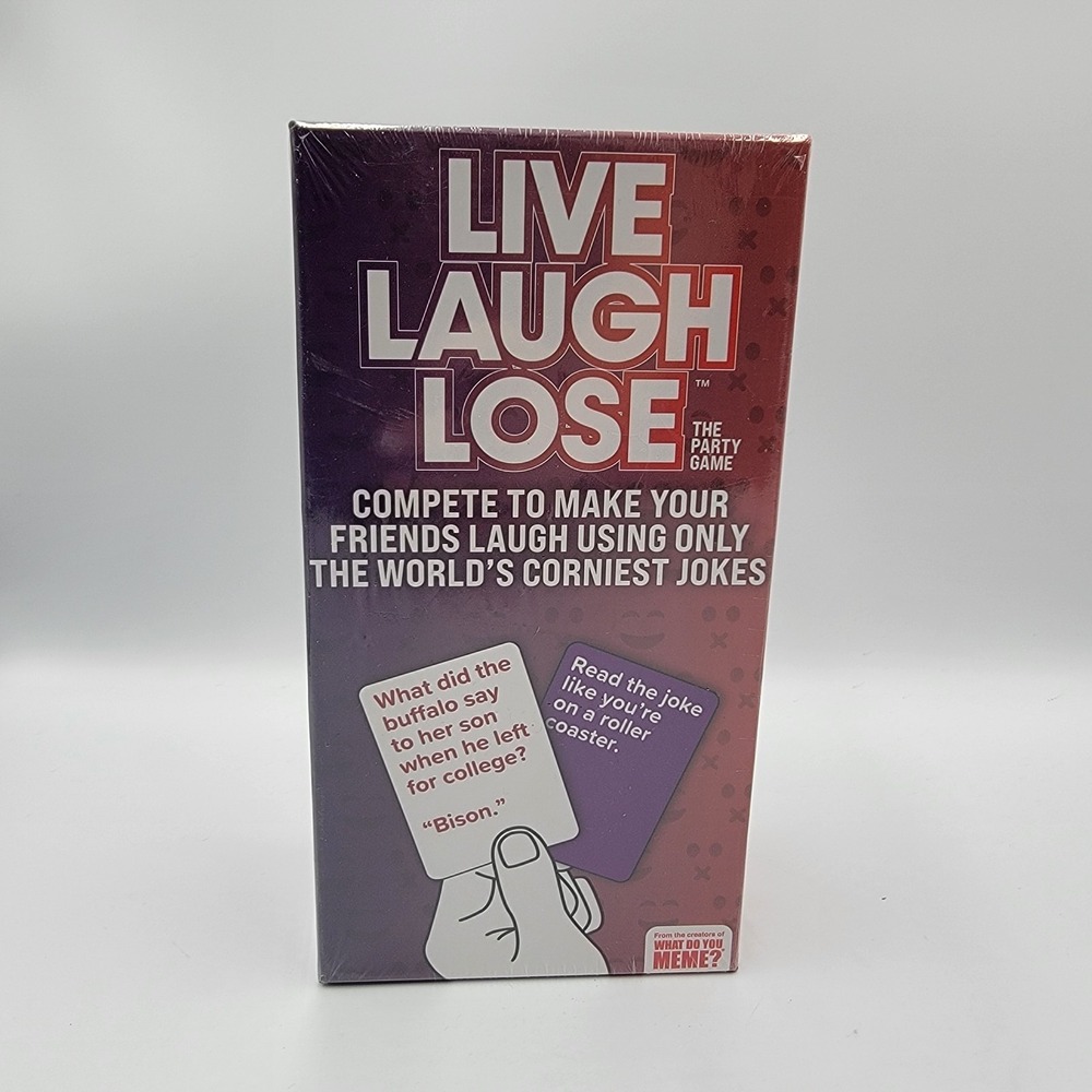 Live Laugh Lose NEW/Sealed -The Party Game Where You Compete to Make Corny Jokes